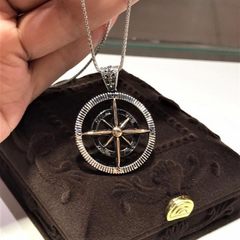 Pusula Erkek Gümüş Kolye MY102230