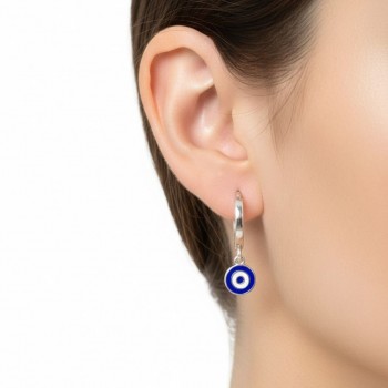 Sallantılı Nazar Gümüş Küpe MY102547