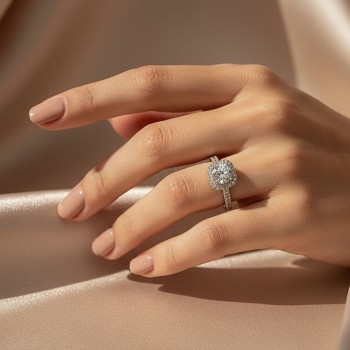 Tasarım Gümüş Tektaş Yüzük MY102607