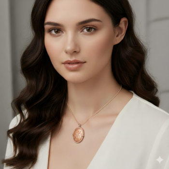 Zirkon Taşlı Kapaklı Ayet-el Kürsi Yazılı Gümüş Kolye MY102480