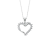 Zirkon Taşlı Kalp Gümüş Kolye MY101364