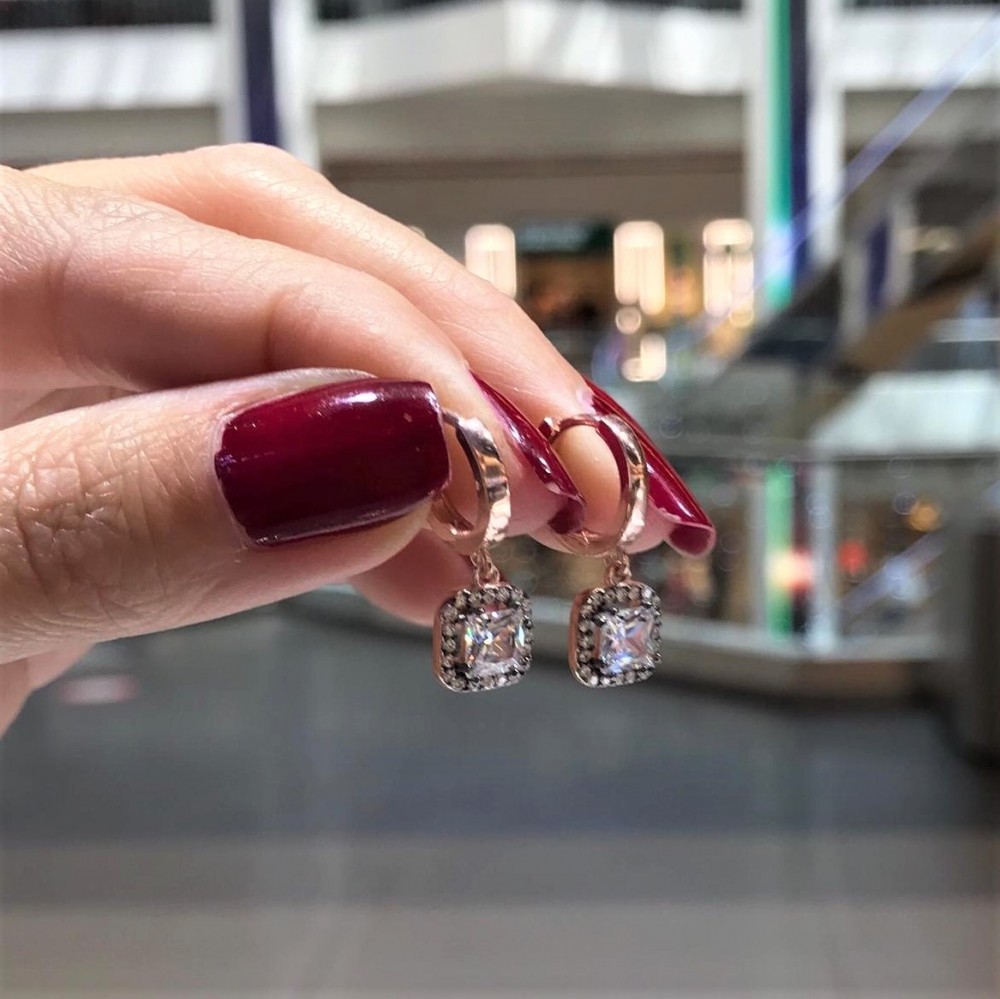 Kare Taşlı Prenses Elmas Üçlüset Kolye Küpe Yüzük MY102257 13073 Thumb