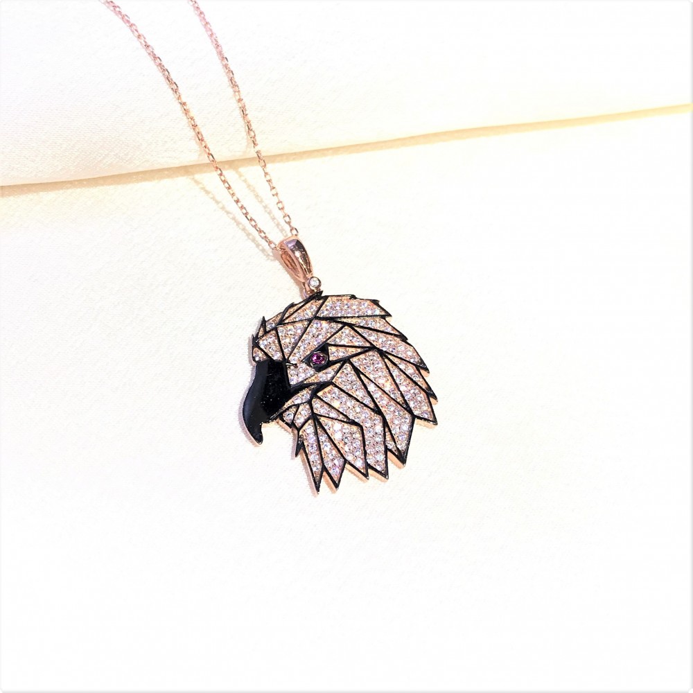 Kartal Figür Gümüş Kolye MY102335 14610 Thumb