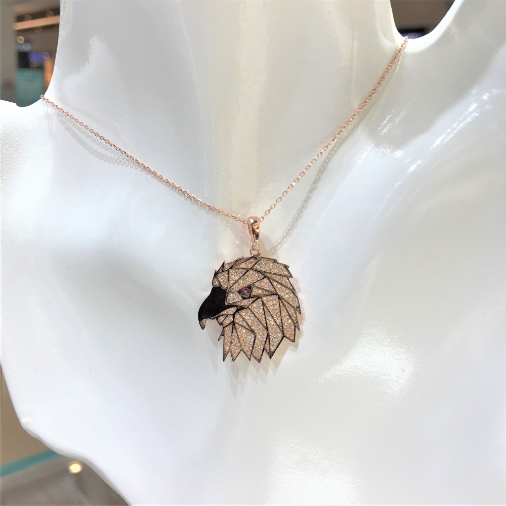 Kartal Figür Gümüş Kolye MY102335 13901 Thumb