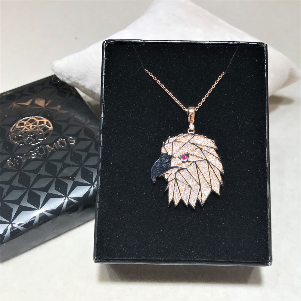 Kartal Figür Gümüş Kolye MY102335 13903 Thumb