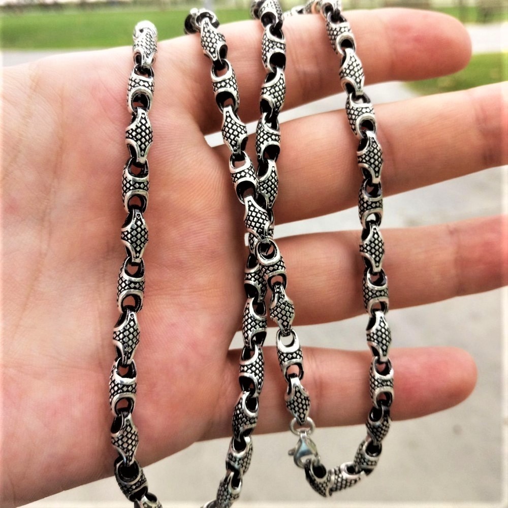 Otantik Erkek Gümüş Zincir MY102537 16502 Thumb