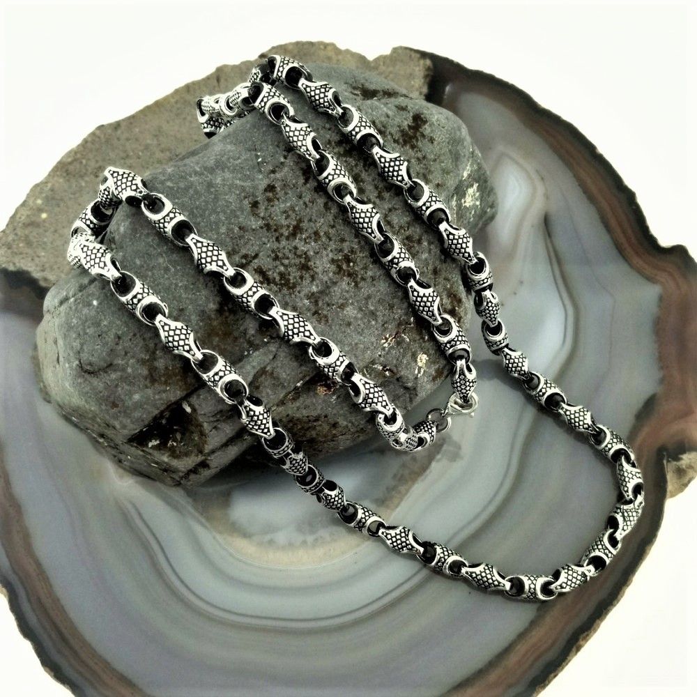 Otantik Erkek Gümüş Zincir MY102537 16501 Thumb