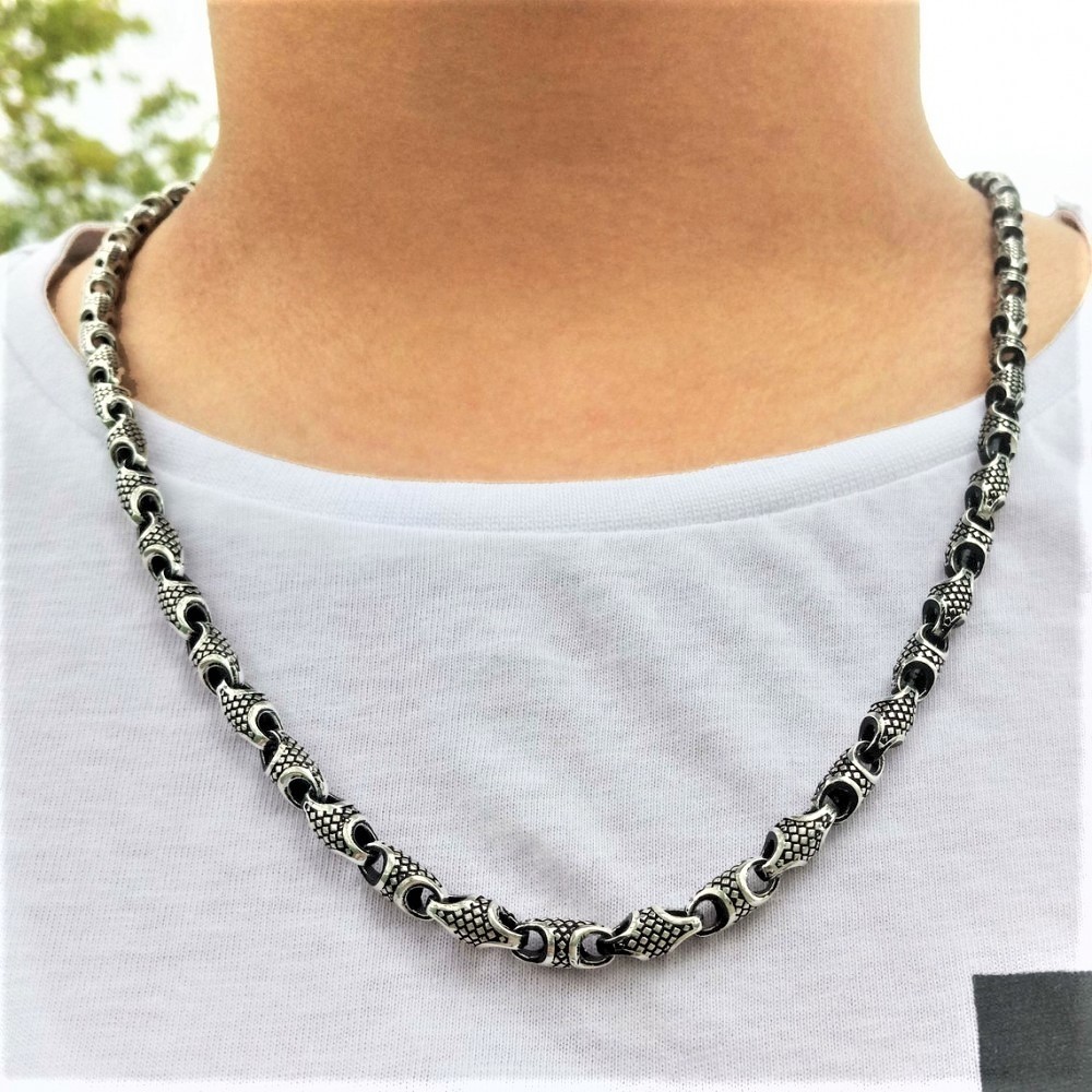 Otantik Erkek Gümüş Zincir MY102537 16499 Thumb