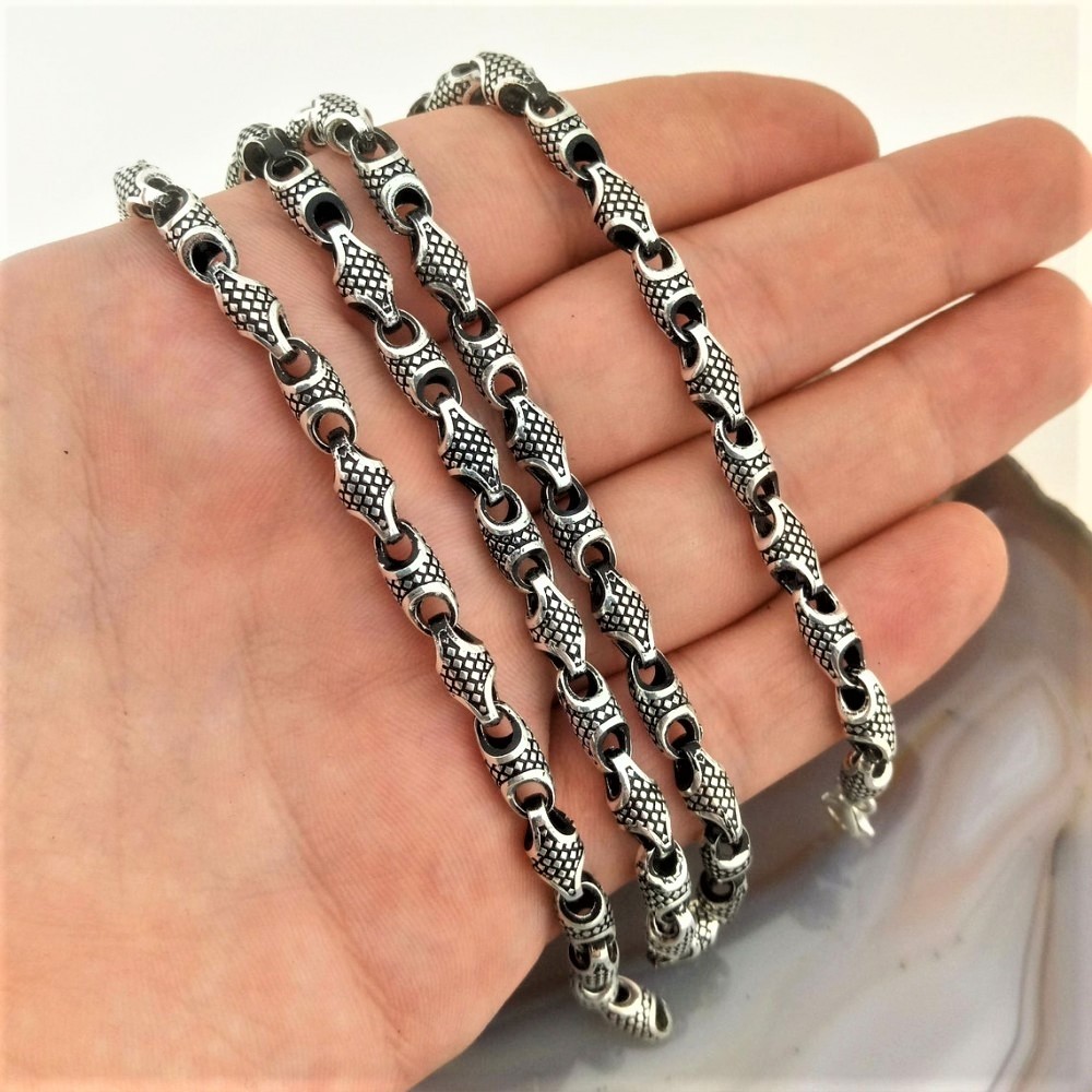 Otantik Erkek Gümüş Zincir MY102537 16498 Thumb