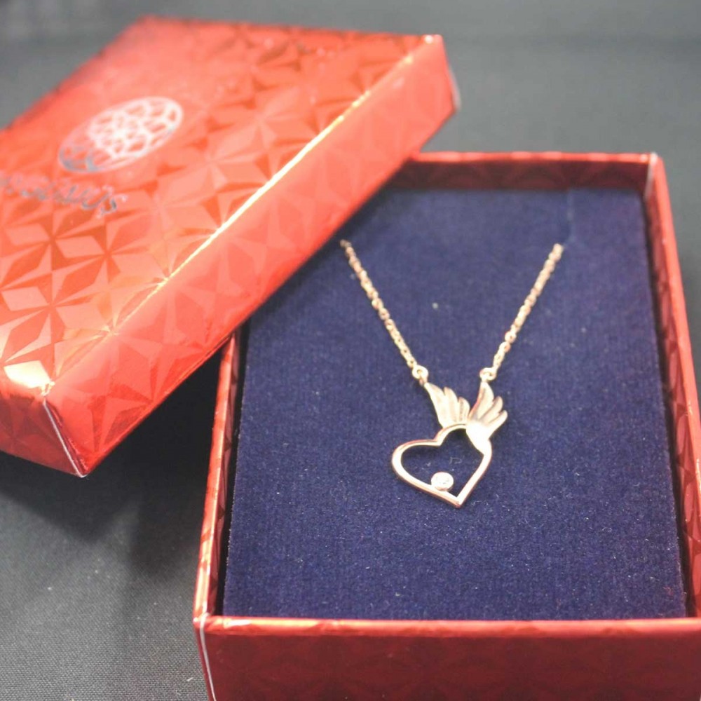 Pietra Kanatlı Kalp Gümüş Kolye MY101658 10442 Thumb