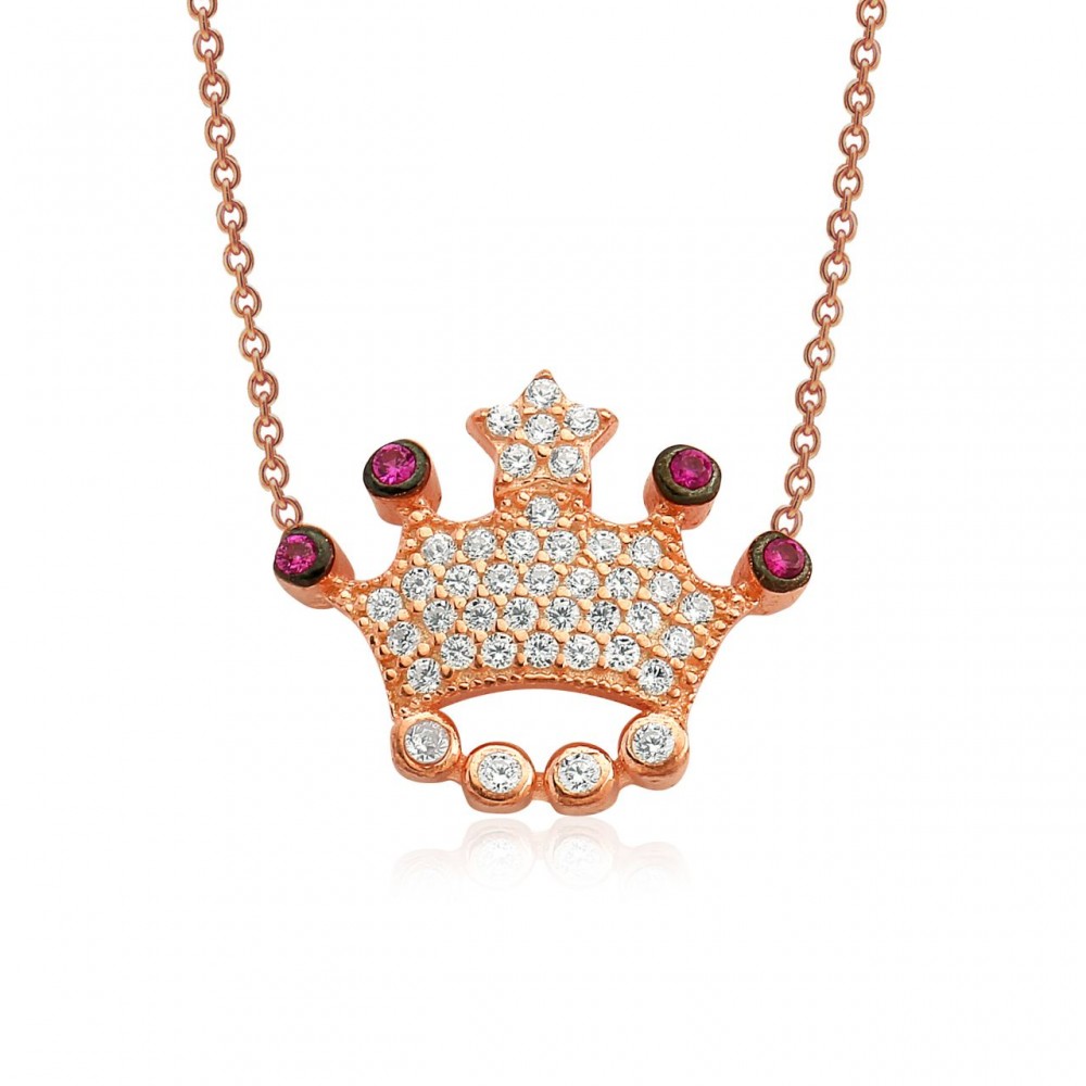 Taç Gümüş Kolye MY0201032 2693 Thumb