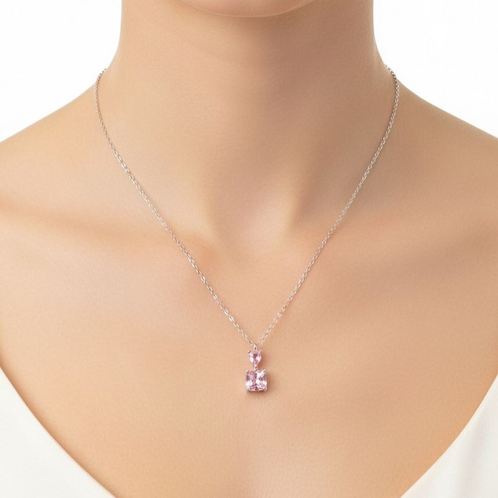 Renkler Zirkon Gümüş Kolye MY102630 18290 Thumb